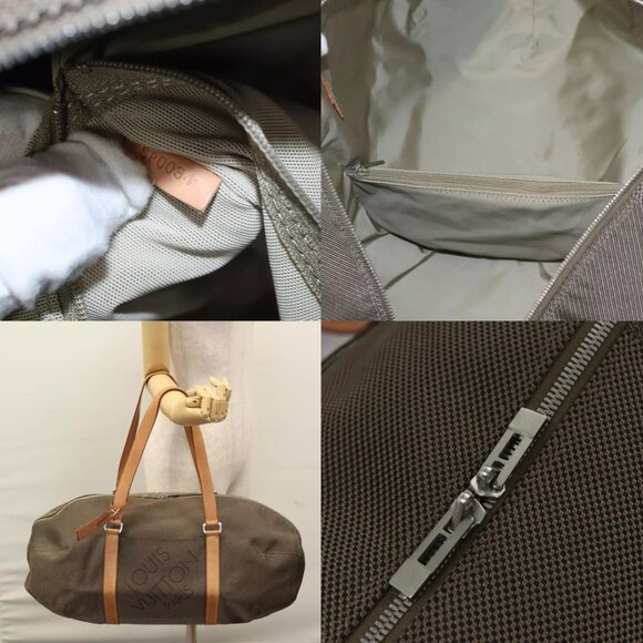 LOUIS VUITTON Damier Geant Akatan Boston Bag Tail M93064 LV Auth BA172 - Picture 14 of 15